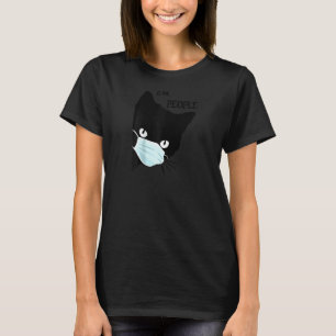 Black Cat Mask Women Ew People Meowy Cat Raglan T-Shirt