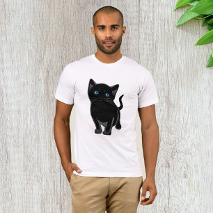 Black Cat Mens T-Shirt