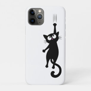 Black Cat Minimalist Wall Art Printable, Cute Mode Case-Mate iPhone Case
