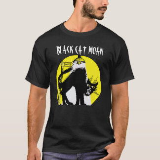 Black Cat Moan Mens T T-Shirt