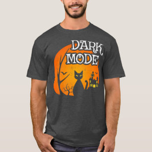 Black Cat Moon - Spooky Scene - Halloween - Funny T-Shirt