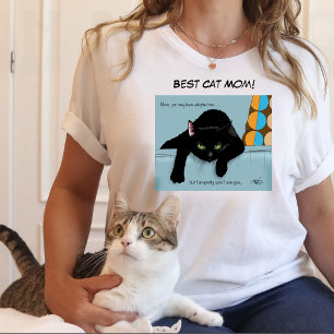 Black Cat  Mother's Day T-Shirt