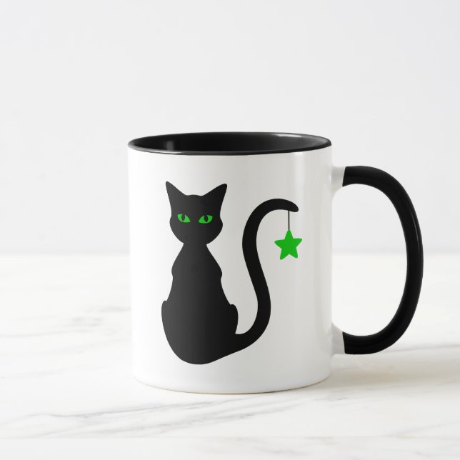 Black Cat Mug (Right)