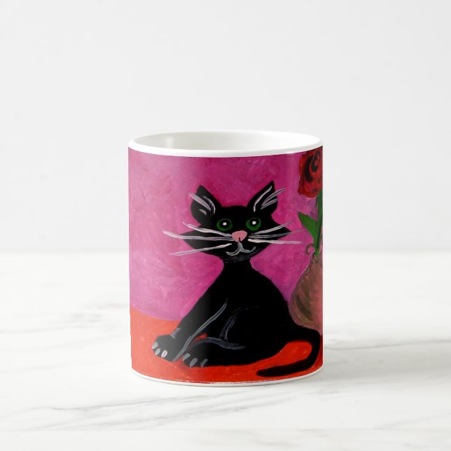Black cat mug (Center)