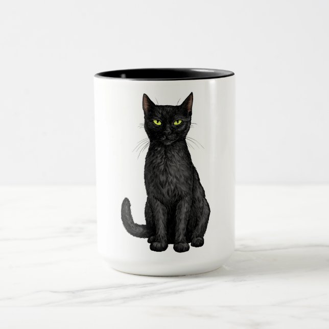 Black cat mug (Center)