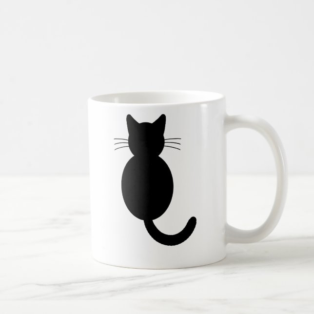 Black Cat Mug (Right)