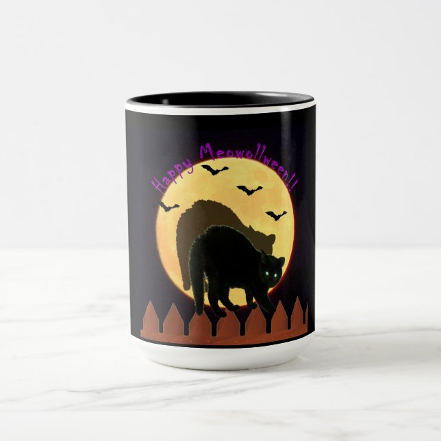 Black Cat Mug (Center)