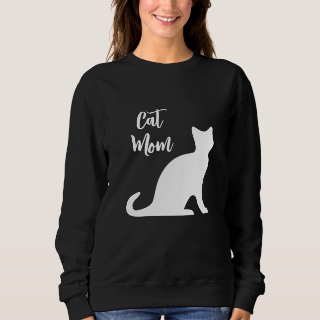 Black Cat Mum sweater for women (Front)