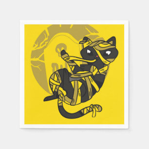 Black Cat Mummy Napkin