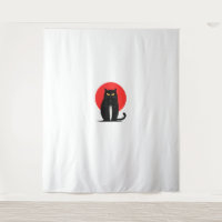 Black Cat Murderer Serial Killer Halloween Graphic