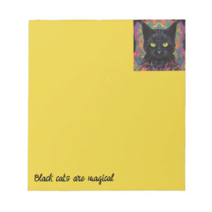 black cat notepad