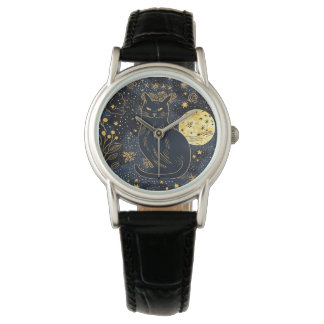 Black Cat of the Starry Skies eWatch Watch