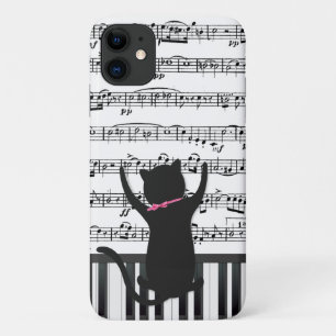 Black Cat On Piano Keys Case-Mate iPhone Case