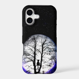 black cat on tree