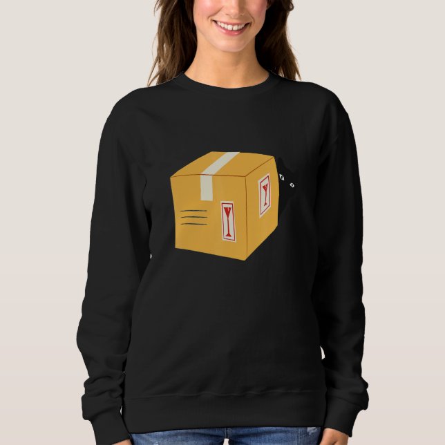 Black Cat  Online Shop Ecommerce Seller and Shoppe Sweatshirt (Front)