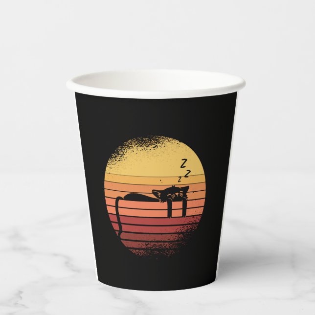 Black Cat         Paper Cups (Front)