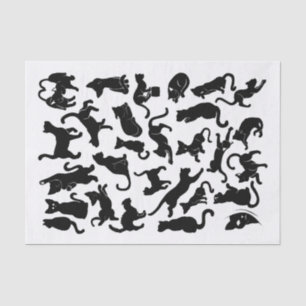 Black Cat Pattern Tissue Paper