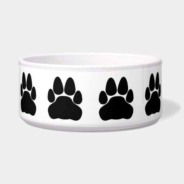 Black Cat Paw Print Shape (Front)