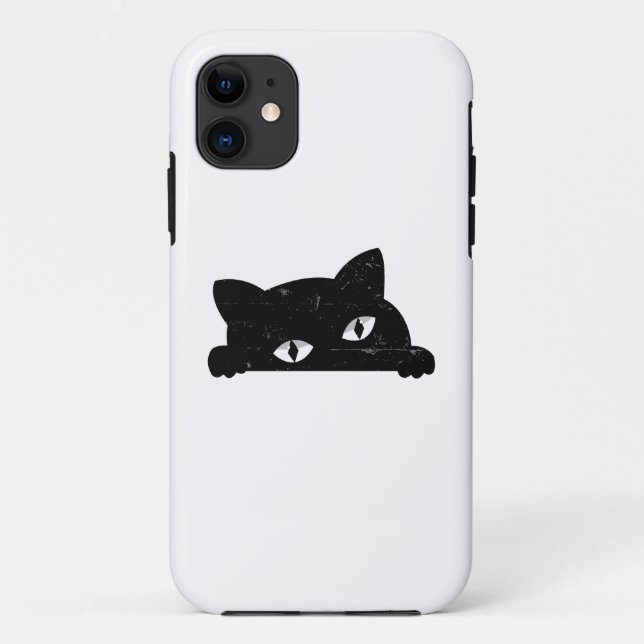 Black Cat Peeking  Case-Mate iPhone Case (Back)