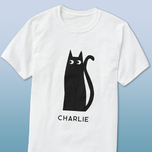 Black Cat Personalised T-Shirt