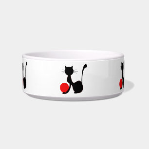 Black Cat Pet Bowl