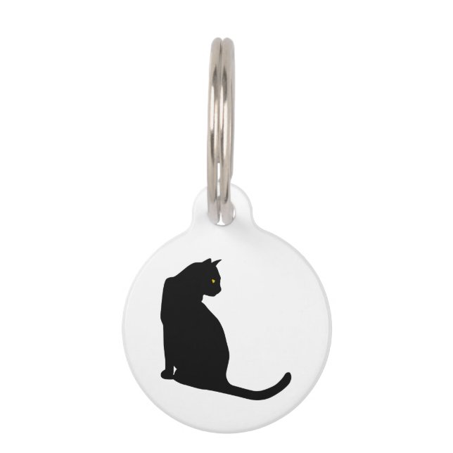 BLACK CAT PET TAG (Front)