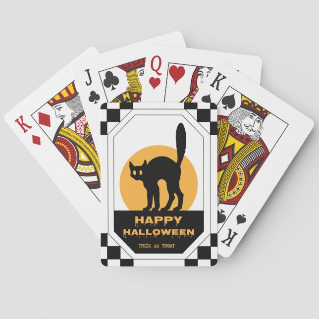 Black Cat Playing Cards (Back)