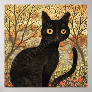 Black Cat Poster