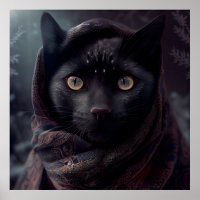 Black Cat Poster