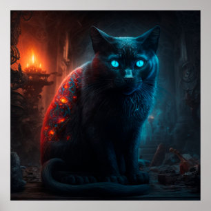 Black Cat Poster