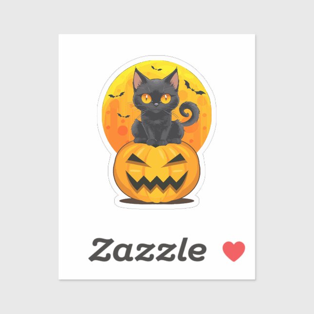 Black Cat Pumpkin Halloween Costume (Sheet)