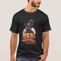 Black Cat Pumpkin Make It Fall Forever Full Moon H