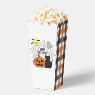 Black Cat & Pumpkin Not Scary Halloween Favour Box