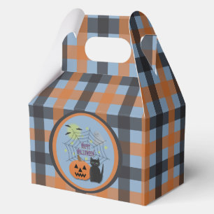Black Cat & Pumpkin Not Scary Halloween Favour Box