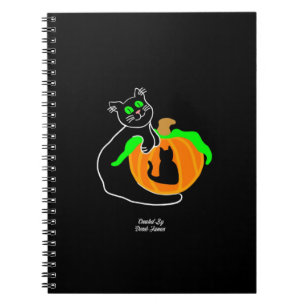 Black Cat Pumpkin Photo Notebook