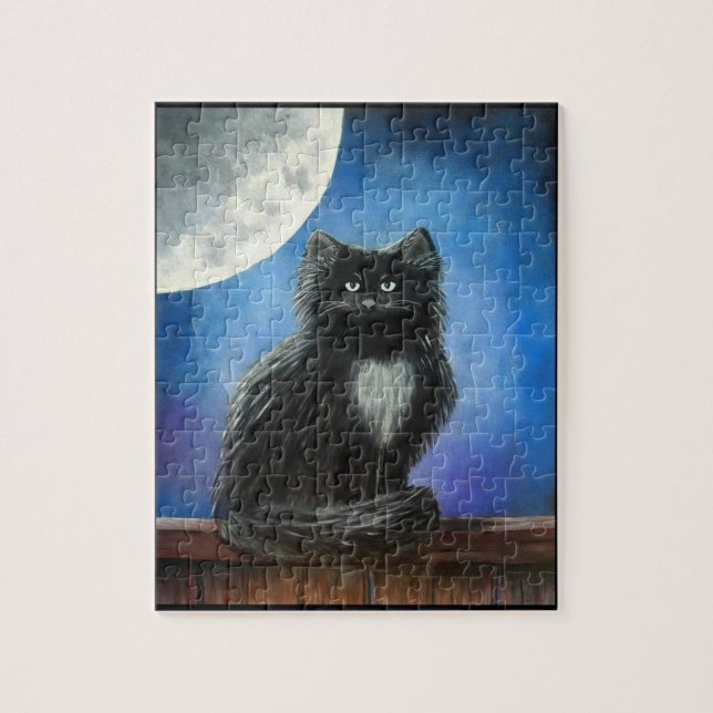 Black Cat - Puzzle (Vertical)