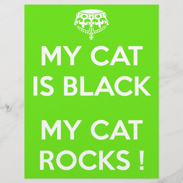 Black cat rocks (Front)
