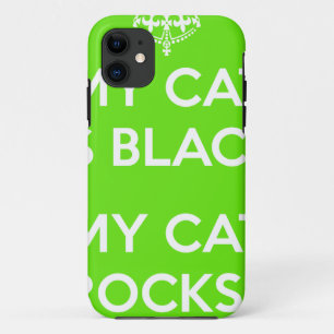 Black cat rocks Case-Mate iPhone case