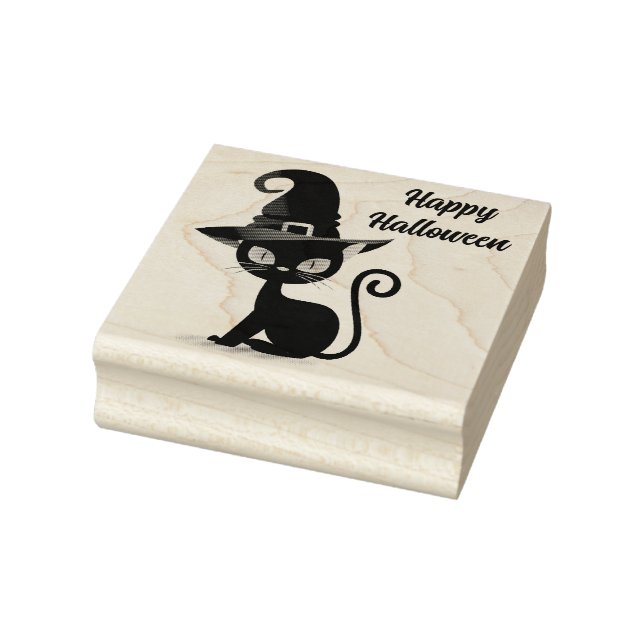 Black Cat Rubber Stamp (Stamp)