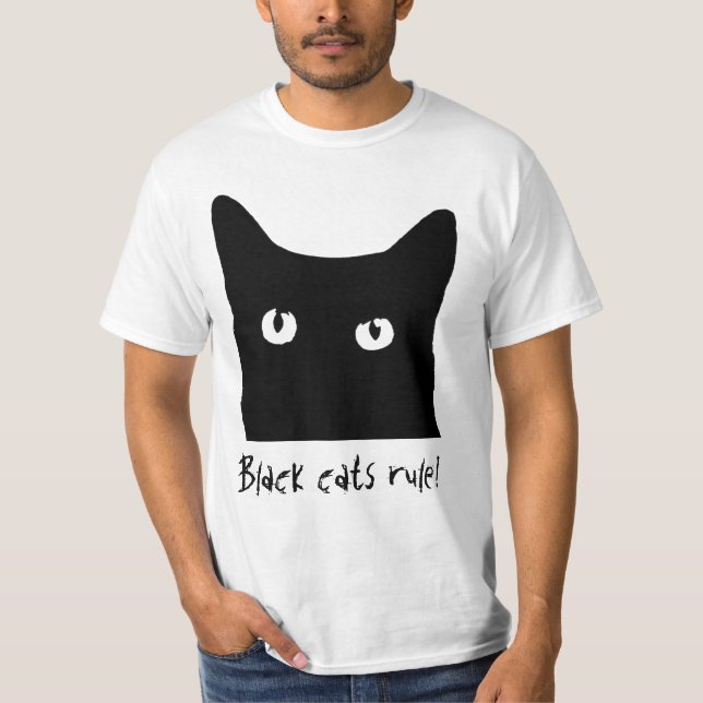 Black Cat Rule! T-Shirt (Front)