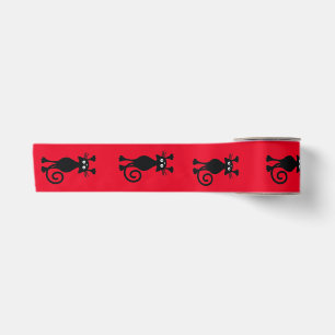 Black cat satin ribbon