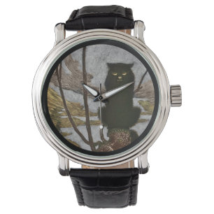 Black Cat Scowls Watch