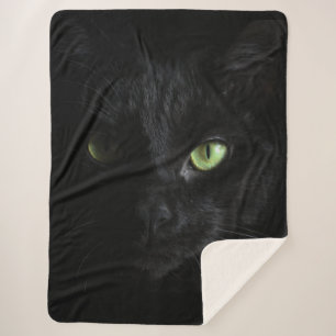 BLACK CAT SHERPA BLANKET