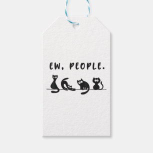 Black cat shirt funny womens ew people meowy cat l gift tags