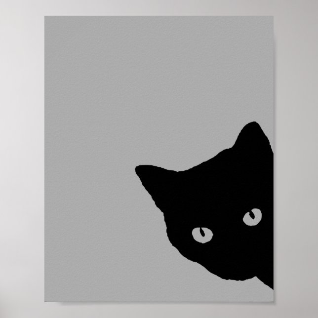 Black Cat Side Look Poster (Front)