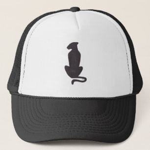 Black Cat Silhouette trucker hat