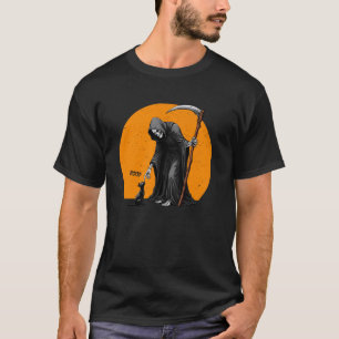 Black Cat Skeleton Hand Boop Kitty Lover Halloween T-Shirt