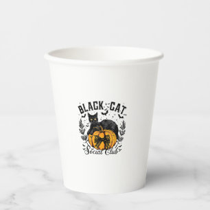 Black Cat Social Club, Halloween, Coquette, Gothic Paper Cups