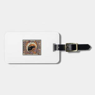 Black Cat Society Cat Black Cat Vintage Vector Art Luggage Tag