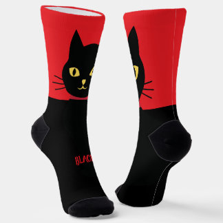 Black Cat Socks Gift for Cat Lovers